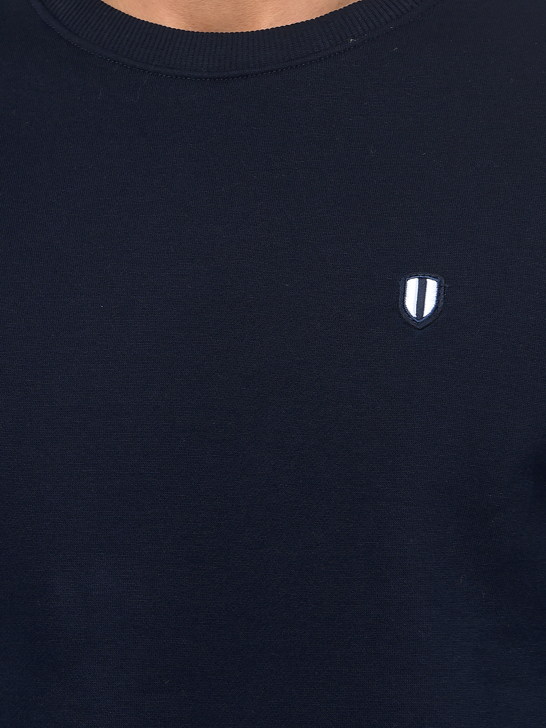 Numero Uno Men Navy Blue Colorblock Sweatshirt